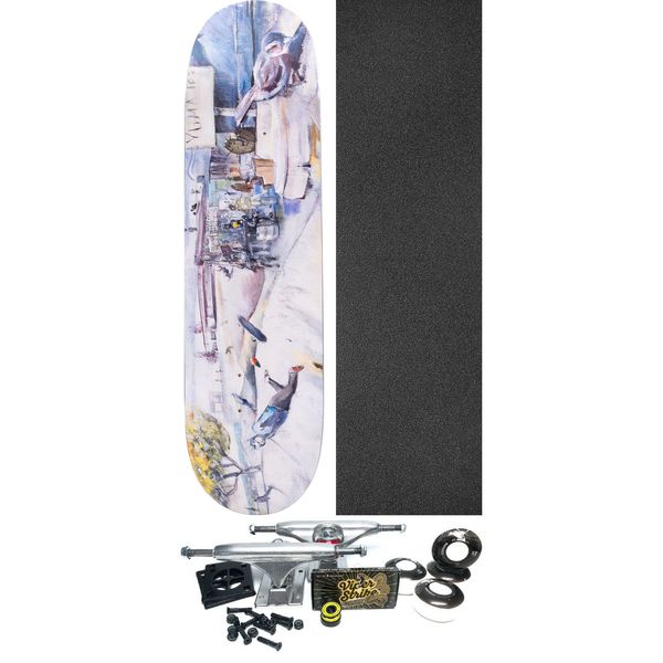The Heated Wheel Skateboards Yuma Skateboard Deck Slick - 8.5" x 32" - Complete Skateboard Bundle
